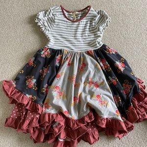 Matilda Jane girls ruffle dress size 8